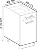 Küchenunterschrank Vicco R-Line Artisan-Eiche 40 cm ohne Produktbild-Vorschau 2