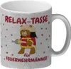 Relax Tasse für Feuerwehrmänner Glitzer-Kaffeebecher mit Produktbild-Vorschau 1