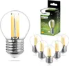 A group of LED light bulbs and their packaging are displayed against a white background. Produktbild-Vorschau