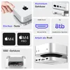 iMounts Mac Mini M4 Dockingstation mit M.2 NVMe SSD-Gehäuse Produktbild-Vorschau 2