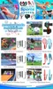 A collage of images showcasing Nintendo Switch Sports accessories for various games. Produktbild-Vorschau