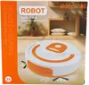 The image shows the retail packaging of a toy robot vacuum cleaner. Produktbild-Vorschau