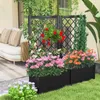 COSTWAY Blumenkasten, Hochbeet mit Rankgitter, Spalier aus Produktbild-Vorschau 7