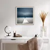 Gerahmtes Poster - Rahmen in heller Eiche - Turm Strand Produktbild-Vorschau 6