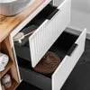 Badmöbel Waschtisch Unterschrank Set 80 cm matt weiß mit Produktbild-Vorschau 6