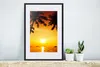 MuchoWow® Gerahmtes Poster Palme - Sonnenuntergang - Strand Produktbild-Vorschau 4