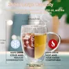 4er Ste Doppelwandige Kaffeegläser 350ml,Borosilikatglas Produktbild-Vorschau 2