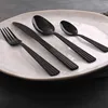Besteckset Athen, 16-teilig, 4 Personen, schwarz, Edelstahl Produktbild-Vorschau 2
