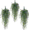 Fiori artificiali decorativi appesi, 3 pezzi, viola Anteprima dell’immagine prodotto 3