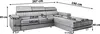 Masseno Ecksofa NOTO R-S mit Schlaffunktion L-Form, Sofa Produktbild-Vorschau 7