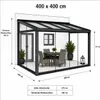 400 x 400cm Aluminium Kaltwintergarten Cuxhaven Anthrazit Produktbild-Vorschau 2