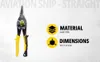 Aviation snips with descriptive text and icons. Anteprima dell’immagine prodotto