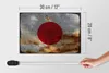Holzschild Flagge Japan 30x20cm Flag of Japan Rost Produktbild-Vorschau 5