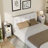 UnboxG, ensemble de 2 tables de chevet blanches avec tiroir Voir les images du produit 11