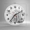 Wanduhr - Rund - Glasuhr - Skizze Wald Birke - 30x30cm - Produktbild-Vorschau 3