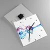 Wanduhr - Quadrat - Glasuhr - Violine Walk regen Produktbild-Vorschau 2