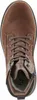 A top-down view of a brown leather boot. Anteprima dell’immagine prodotto
