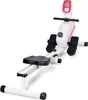 A white and red rowing machine is shown against a white background. Produktbild-Vorschau