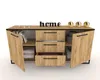 Kommode mit Schubladen Fernsehschrank HANA 3S Golden Craft Produktbild-Vorschau 3