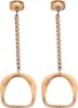 Misaki Damen Ohrring Ohrstecker rotgold VAGUES QCREVAGUES Produktbild-Vorschau 1