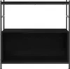 vidaXL Scaffale in rovere nero 80 x 30 x 78,5 cm Materiale Anteprima dell’immagine prodotto 6