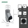 Jardinion Regenwasserfilter, Fallrohr Laubabscheider Silber Produktbild-Vorschau 2