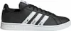 A side view of a black Adidas Grand Court Beyond shoe with white stripes. Podgląd zdjęcia produktu