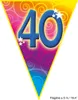 Set Geburtstag Luftballons und Girlande 40 Jahre Größe: Produktbild-Vorschau 3