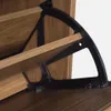 Scarpiera in legno, 3 ante, Noce Anteprima dell’immagine prodotto 4