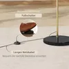 Stojací lampa HOMCOM s nastavitelnou výškou a otočným Náhled obrázku produktu 6