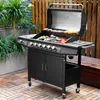 TAINO RED 6+1 Gasgrill 6 Edelstahl Brenner Seitenkocher Produktbild-Vorschau 2
