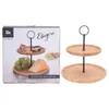 EXCELLENT HOUSEWARE Etagere aus Bambus Kuchenplatte Produktbild-Vorschau 8