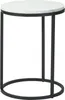 Stół składany zestaw 2 biały/marmur 40+50 cm Podgląd zdjęcia produktu 2