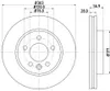 2 Bremsscheiben innenbelüftet Ø 76 mm 28 mm HELLA passend Produktbild-Vorschau 6
