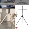 Comparison of two TV stand designs, highlighting the stability features of one over the other. Produktbild-Vorschau