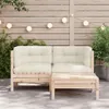 vidaXL Ensemble de salon de jardin 3 pièces avec coussins Voir les images du produit 2
