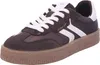 A single brown and white sneaker is shown against a white background. Produktbild-Vorschau
