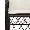 7-tlg. Garten-Essgruppe mit Kissen Schwarz Poly Rattan Produktbild-Vorschau 6