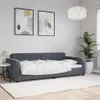 vidaXL Tagesbett Dunkelgrau 90x200 cm Samt Produktbild-Vorschau 2