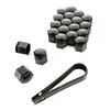 20x Radschrauben Kappen Set 19 mm schwarz glänzend für VW Produktbild-Vorschau 2