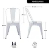 Duhome Chaises de bistrot Chaise en métal Lot de 2 en fer Voir les images du produit 3