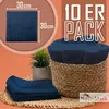 Frottier Seiftücher 10er Pack 30x30cm, 100% Baumwolle, Navy Produktbild-Vorschau 2