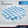 WELLGRO 100x Einmachdeckel TO82 - blau kariert - Produktbild-Vorschau 2