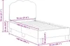 vidaXL Kinderbettgestell mit Kopfteil Creme 70 x 140 cm Produktbild-Vorschau 8