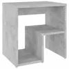vidaXL Comodino grigio cemento 40x30x40 cm in materiale Anteprima dell’immagine prodotto 2