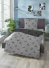 Biberna Wendebettwäsche grau 1x 135x200 cm + 1x 80x80 cm Produktbild-Vorschau 3