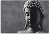 Nástěnné plátno Buddha na šedém pozadí 60x40 cm Feeby šedá Náhled obrázku produktu 2
