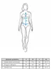 Body Da Donna A Righe Bianco Con Spalline Larghe Classic Anteprima dell’immagine prodotto 2