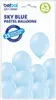 25 Stk. Luftballon Unifarben Ø 12cm | Hellblau #003 Produktbild-Vorschau 1