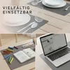 6 Stück Platzset Kunstleder, Tischunterlage 45x30cm, Produktbild-Vorschau 5